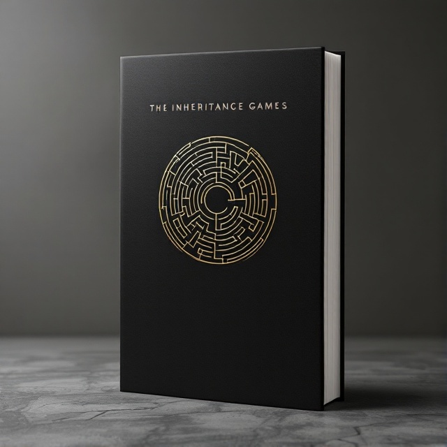 A stark, minimalist cover featuring a single, intricate design symbolizing a twisted labyrinth against a dark, textured background. The labyrinth design is slightly metallic, catching light to create subtle depth and intrigue.