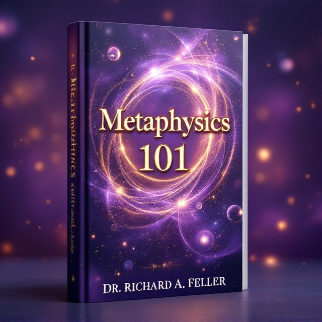 A celestial scene with glowing orbs and ethereal light beams swirling and intersecting to create an abstract representation of energy and interconnectedness. In the background, a cosmic landscape using deep shades of purple and indigo flows seamlessly with shimmering gold accents.