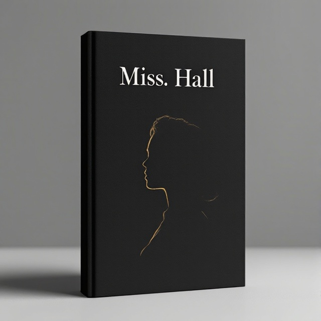 A minimalist design featuring a solitary silhouette of a woman in profile, gracefully etched against a solid black background. The edges of the silhouette are delicately textured, perhaps with a soft grain to suggest vulnerability and depth. The overall composition is centered to draw immediate focus to the silhouette.