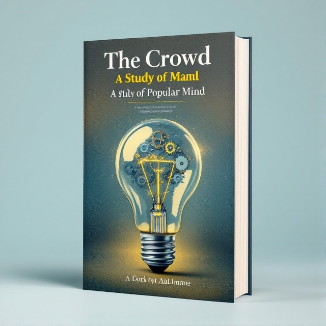 The cover features a large lightbulb at the center, with subtle gears interwoven within the glass bulb, symbolizing the intricate workings of the mind. In the background, a gradient of deep blue transitions to gray and beige, creating a thoughtful atmosphere. Bright yellow accents highlight the filament within the lightbulb, representing intellectual discovery.