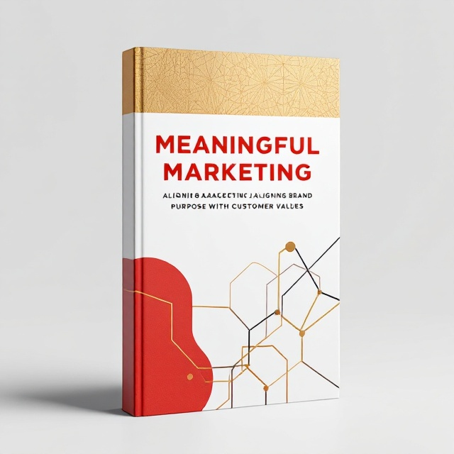 The cover features a sleek, modern design with a background primarily in white, accented by bold red and metallic gold elements. A large abstract geometric pattern of intertwined lines—suggesting connectivity and alignment—occupies the middle of the cover. This pattern incorporates both red and gold, providing a sense of harmony and sophistication. The top portion features a subtle embossed texture to convey a tactile sense of elegance and professionalism.