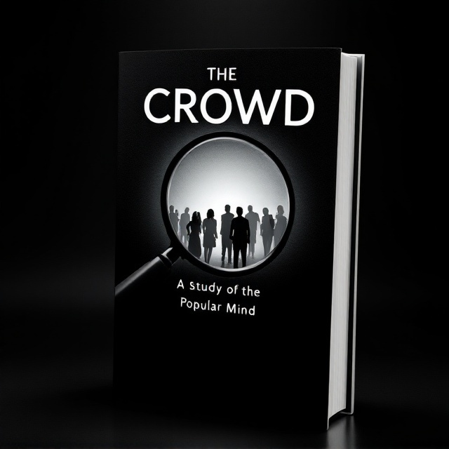 The cover features a group of diverse silhouettes, symbolizing people from different walks of life, gathered towards the center. A large, clear magnifying glass overlays the silhouettes, emphasizing analysis and insight. The background is a gradient of black fading into white, creating a dramatic and reflective atmosphere.