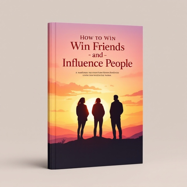 A silhouette of three people standing at the edge of a hill, overlooking a vibrant sunset. The sunset is illustrated with a gradient from soft oranges to pinks and yellows. The figures are depicted in a way that they appear engaged in conversation or reaching out, symbolizing connection and camaraderie. The background is an expansive sky displaying warm, glowing hues that capture the essence of inspiration and empowerment.