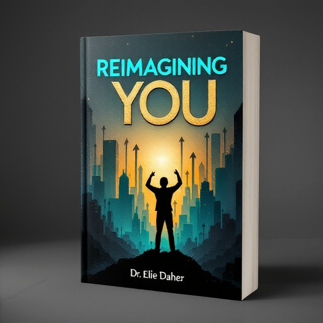 A dynamic silhouette of a person breaking through a shadowy cityscape, symbolizing escaping the confines of traditional corporate success. Vibrant colors like teal and gold create a bold and invigorating contrast against a muted gray background. Several subtle upward arrows blend into the backdrop, symbolizing growth and positive change.