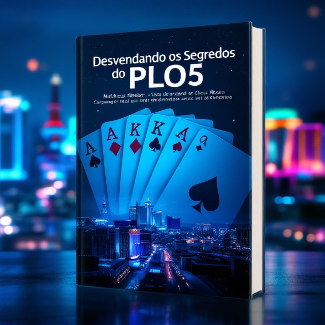 The cover features a vibrant and dynamic Las Vegas cityscape at night as the background, with the skyline illuminated in shades of azul. The five specified playing cards—Ace of Spades, Ace of Diamonds, King of Spades, King of Diamonds, and Queen of Clubs—are fanned out prominently in the foreground, ensuring their detailed designs and suit symbols stand out. These cards are slightly tilted, creating a sense of motion and excitement. A soft glow emanates from the cards, adding an aura of mystery and allure.