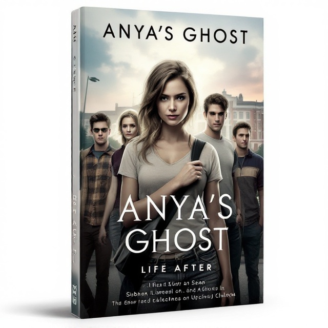 The cover features the determined Russian girl, Anya, prominently in the center, clutching the strap of her shoulder bag. On her left, Siobhan, the tall, flat-chested Irish girl with short hair, stands looking tough with a cigarette and glaring at Sean. The short, nerdy Russian boy with large round glasses stands beside Siobhan with a slight, nervous smile. On Anya's right, Sean is with his arm around Eli, who looks wistfully at Anya. In the background is a classic 2011 American high school, subtly indicating upcoming challenges. The characters' school uniforms and the setting establish the context and timeframe.