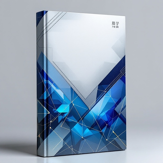 The cover features an abstract geometric pattern suggesting crystalline structures or advanced materials, with a dominant color scheme of metallic grays and vibrant blues to evoke innovation and progress.