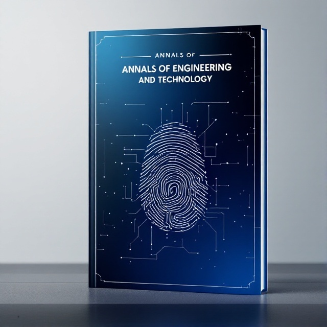 A sleek, modern cover featuring a stylized fingerprint made up of interconnected circuits, symbolizing both technology and innovation. The background is a gradient of deep blue to silver, hinting at a digital feel, with a subtle map pattern integrated within the fingerprint or the background itself.