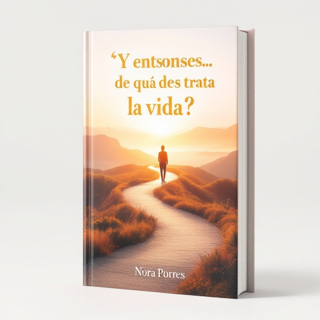 A serene but dynamic landscape at sunrise, symbolizing new beginnings. A winding path leads from the foreground to a distant horizon with subtle, uplifting colors like orange, pink, and golden yellow. An oversized silhouette of a person stands confidently at the path's beginning, representing motivation and attitude.