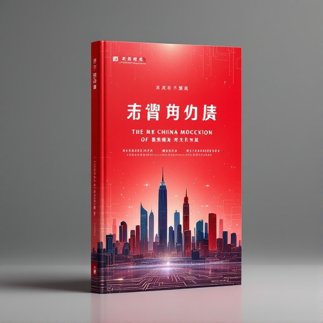 The cover features a deepening gradient of China red from top to bottom, representing progress. In the center, an abstract skyline of modern Chinese architecture symbolizes the nation's modern development. A translucent overlay of circuit patterns gives a nod to technological advancement. The 山东大学校徽 is crisply placed in the top-left corner, subtly blending into the red background.
