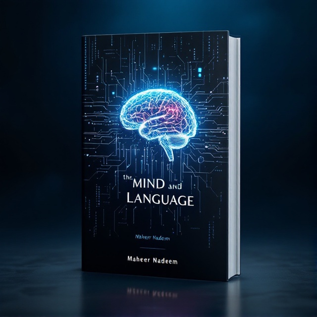 A dark, enigmatic background with a digital brain image at the center, intertwined with abstract representations of sound waves and binary code, creating an aura of mystery.