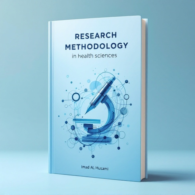 The cover features a sleek and modern design with a light blue background to evoke a sense of calm and clarity. In the foreground, there is an abstract representation of a microscope intertwined with a pen, symbolizing the intersection of scientific research and writing. This graphic sits at the center of the cover, drawing the eye immediately. Surrounding the image are subtle, circular patterns resembling molecules, subtly implying innovation and discovery in health sciences.
