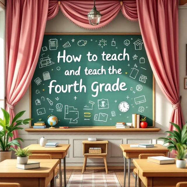 Illustrate a cozy, old-fashioned classroom scene with wooden desks and a chalkboard filled with various educational icons like books, globes, and apples. In the foreground, playful, vibrant colors of soft pastel chalk create a whimsical border. The background shows flowing curtains letting in sunlight, highlighting the antiquated charm.