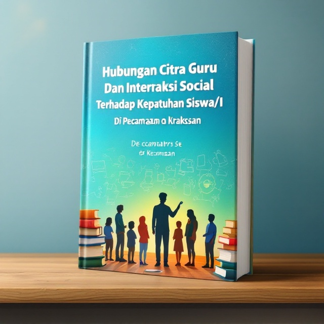 The cover features an abstract illustration of books and a chalkboard, symbolizing learning, against a vibrant, soft-gradient background which shifts from a calm blue to an uplifting light green. The center of the cover displays a silhouette of a teacher standing interactively with diverse student figures, symbolizing social interaction and guidance.