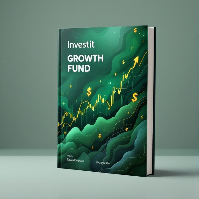 A dynamic upward-trending stock market graph set against an abstract green background symbolizing wealth and growth. Golden dollar signs subtly integrated into the background, offering a sense of luxury and success. A thin border frames the cover, giving it a structured and refined look.