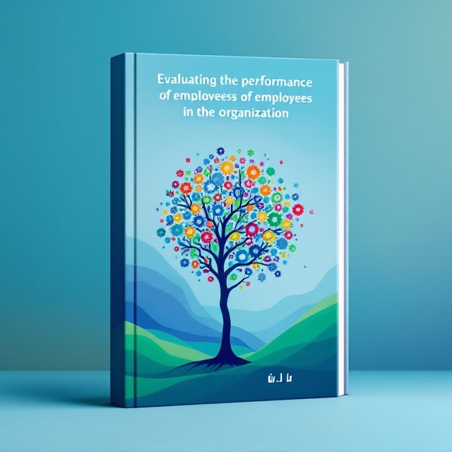 A striking central image of an abstract tree formed from colorful cogs and gears, symbolizing both growth and the intricacies of organization management. The background is a smooth gradient blending cool blues and vibrant greens, conveying a sense of innovation and change. The elements create a harmonious balance between nature and technology, evoking a sense of intrigue and fascination.