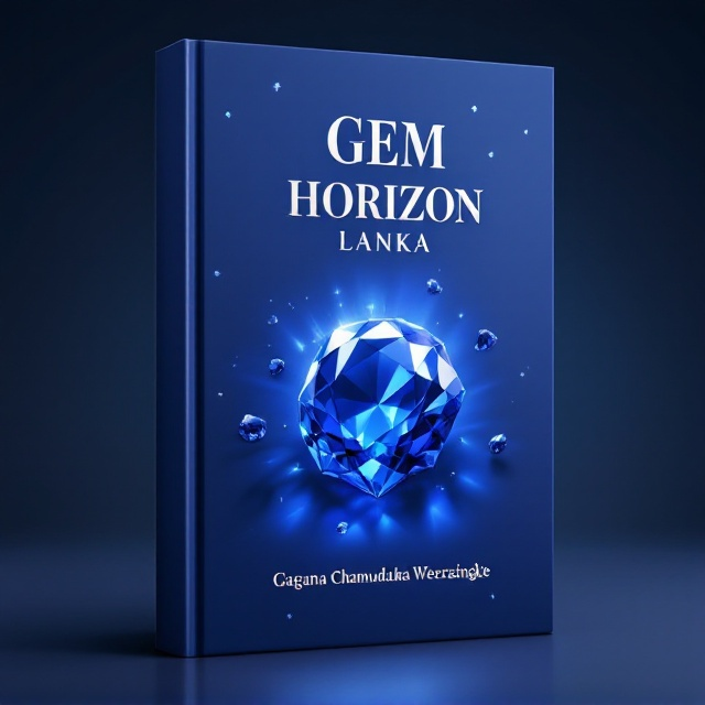 The cover features a striking sapphire blue background that shimmers with subtle gradients, evoking the depth and allure of precious gems. At the center, a large, intricately detailed illustration of a sapphire gem catches the eye. The brilliance and cut of the gem are highlighted with delicate reflections and light flares. Bordering the gem are smaller, elegantly scattered sapphire stones, seamlessly integrated into the backdrop.