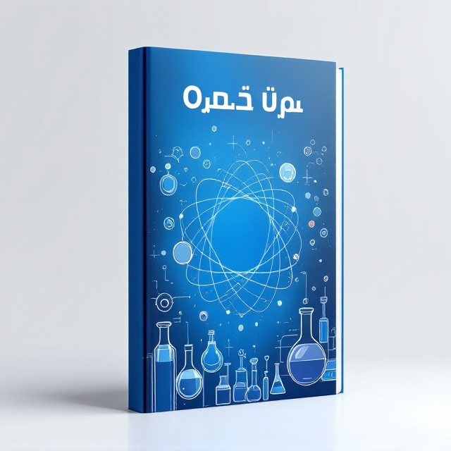 The cover features a central image of a molecular structure or chemical formula, set against a gradient blue background to evoke the feeling of depth and mystery found in chemistry labs. Subtle illustrations of lab equipment, such as test tubes and beakers, are placed around the main image, creating a scientific atmosphere. Electron orbits lightly encircle the molecular structure, hinting at the book’s focus on organic chemistry.