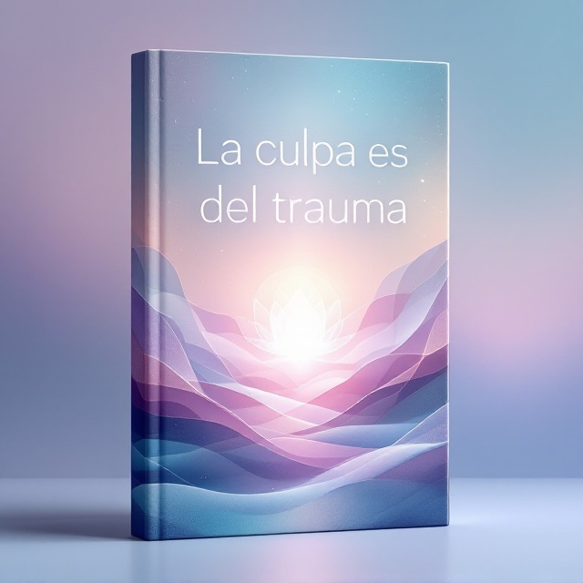 A serene, abstract background illustrating an interplay of soft, flowing waves in shades of azul (blue), morado (purple), azul verdoso (teal), and subtle pink hues blending harmoniously. A faint, radiant white light emerges from the center, spreading outward to signify healing and balance. The design features a subtle overlay of geometric, quantum-inspired patterns—like faint lotus outlines or concentric circles—symbolizing energetic transformation and interconnectedness of the mind, body, and soul. The imagery evokes a sense of calmness and movement toward inner peace without overwhelming the viewer's senses.
