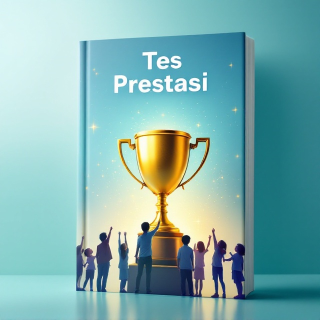 A light blue background with soft gradients blending into bright, soft green at the bottom to create a serene and appealing backdrop. A large golden trophy, slightly tilted, stands at the center surrounded by subtle glowing effects, symbolizing achievement. In the foreground, silhouettes of diverse children reaching upwards toward the trophy, symbolizing high-achieving youth. A faint scale of justice is blended subtly into the background, implying an underlying theme of anti-corruption.
