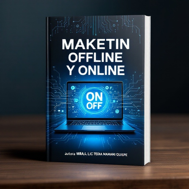 The cover features a sleek illustration of a laptop at its center with the symbols "ON" and "OFF" creatively integrated into the open screen display. The background is a gradient of deep blues, symbolizing the infinite possibilities of technology and science. The top of the cover subtly features circuitry patterns, adding a touch of modern scientific allure.