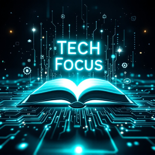 A futuristic circuit board design on the cover that merges into the silhouette of an open book in the center. The book appears as a glowing white object surrounded by a gradient haze of blue and green neon colors. Binary code subtly flows in the background, creating a sense of technology in motion. Small icons (gears, light bulbs, cloud symbols) float around the design to indicate innovation and intelligence. The author's name "workbook" is subtly placed at the bottom in white over a semi-transparent bar that spans the width of the page.