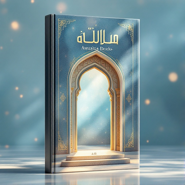 The cover features an elegant archway entrance, symbolizing a gateway or transition, set against a soft, abstract background of luminous hues, blending blues and golds to convey a sense of opportunity and enlightenment. The entrance is adorned with subtle, intricate patterns reminiscent of traditional motifs, giving a nod to cultural richness.