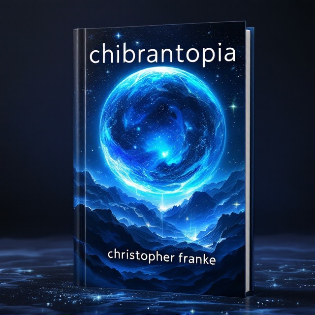 A mesmerizing abstract oil painting style featuring a vast, ethereal blue planet suspended against a dark starry sky. Glimmers of vibrant colors and light swirl around the planet, creating an aura of rebirth. Emerging from the planet's surface are fantastical chimeric creatures, their forms fluid and dreamlike, suggesting motion and transformation. The center of the cover captures the eye with its dynamic play of shadows and highlights, symbolizing creatures being reborn from the ashes.