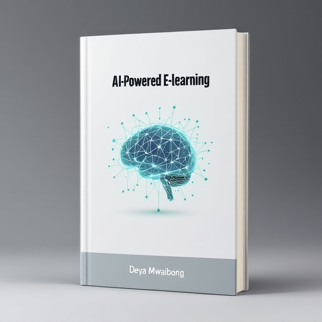 The cover features a clean, white background symbolizing a blank canvas for learning and growth. In the center, there is a sleek, geometric representation of a brain, made with interconnected glowing nodes and lines, signifying artificial intelligence. Around the brain, a subtle gradient of soft blues and greens radiates outward, emphasizing growth, innovation, and clarity. At the bottom, there’s a minimal horizontal bar in a muted gray tone for contrast.