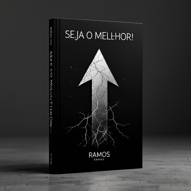 A stark black background dominates the cover, with a bold abstract shape resembling a sharp, aggressive upward arrow or lightning bolt slicing through the center in a striking metallic silver. Surrounding the arrow are subtle textural patterns, resembling cracks or energy surges, to create a dynamic and intense atmosphere. A spotlight effect subtly highlights the arrow to emphasize the book’s theme of excellence.