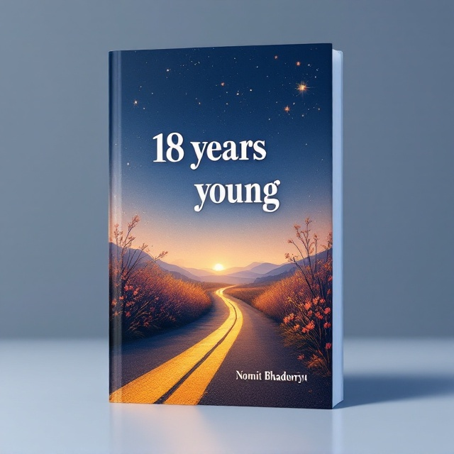 A silhouette of an open road extends diagonally across the cover, symbolizing the journey of growth and relationships. To the left of the road, sprinkles of blooming flowers subtly blend into trails of sunlight, representing hope and self-discovery. On the right side of the road, sketches of interconnected hands denote thriving friendships and support systems. The background is a gradient of soft blues and peach-orange hues, transitioning from night to dawn.