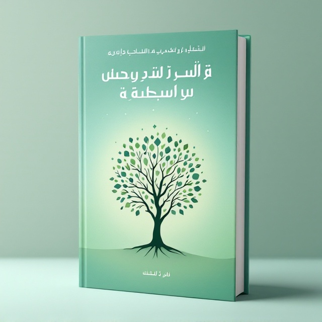A gradient green background fading into soft blue at the top. The center features a minimalistic silhouette of a tree with its branches extending outwards, transforming into abstract shapes representing potential and growth. Above the silhouette, faint geometric patterns suggest an intellectual theme. The edges of the cover have a soft vignette for a polished, professional feel.