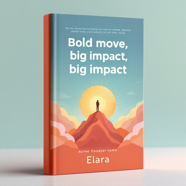 A bold sunburst in golden and orange hues rising from the bottom left corner of the cover, symbolizing hope and determination. The background transitions from a soft, deep blue at the top (representing clarity) to a warm gradient of coral and peach at the bottom (conveying inspiration and emotion). A silhouette of a person standing at the peak of a stylized mountain in the center-right of the cover adds an element of achieving great heights, while subtle clouds and rays emphasize aspiration.