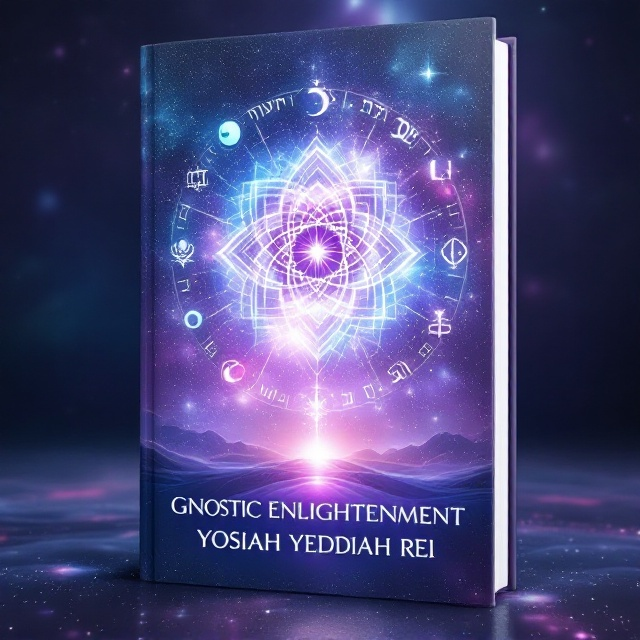A breathtaking celestial backdrop, featuring a blend of white, purple, blue, and pink hues. In the center, a prominent glowing mandala symbol, surrounded by a constellation of universal religious symbols (such as the Om, Cross, Star of David, Crescent Moon, Yin-Yang, and Lotus). Hebrew letters softly radiate from the mandala, forming a spiral that dissipates into the cosmic sky. The bottom shows an ethereal horizon of the cosmos blending seamlessly into the heavens, creating a visually mystical and transcendent effect.