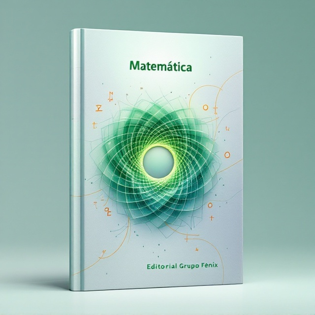 The cover features a calming gradient background, transitioning from a soft sky-blue at the top to a pale silver-gray at the bottom. In the center, a vibrant, emerald-green circular fractal juts out with intricate detailing that suggests movement and limitless curiosity. Subtle mathematical symbols such as π, √, and ∑ are faintly embedded in the background atop the gradient, adding a sense of intellectual depth. Abstract, fine lines in orange and white curve and spiral faintly in the corners, creating a subtle framework for the cover without crowding the design. A thin halo of light surrounds the main fractal element, signifying focus and clarity.