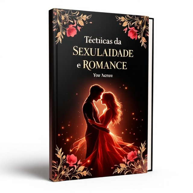 The cover design features a sensual silhouette of an entwined couple in warm hues of red and gold, symbolizing passion and intimacy. The background fades into a deep black gradient, enhancing the contrast and focus on the couple. Delicate floral patterns, subtly overlaid in translucent gold at the edges, create a romantic undertone. A soft, glowing light surrounds the couple, emphasizing sensuality and curiosity while preserving a sense of mystery.