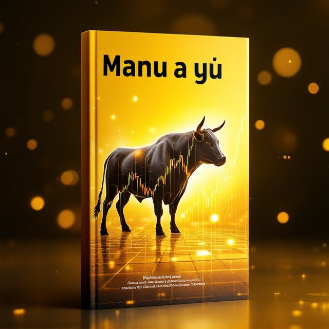 A bold upward-trending stock market chart is placed prominently in the center of the cover. Behind it, a semi-transparent silhouette of a bull symbolizes financial growth and prosperity. Surrounding the main visuals, shimmering gradients of gold and yellow create a radiant backdrop, highlighting wealth. Subtle geometric shapes in the background (such as grid lines) hint at technology and analytics, reinforcing the book's science-and-technology theme.