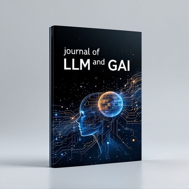 A sleek, futuristic cover with a dark gradient base transitioning from deep blue to black, symbolizing the vastness of technology and possibility. At the center, interwoven circuits gradually transition into a human neural network in a glowing metallic silver and gold color. Thin, luminous lines connect a wireframe human silhouette on the left to a digital AI globe on the right. Dimly glowing nodes and dynamic, holographic-style codes float in the background, creating depth and motion.