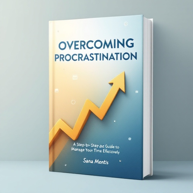 A clean and minimalist cover with a central focus on an upward-trending arrow subtly morphing into a clock face, symbolizing progress and effective time management. The background gradient transitions from a soft, muted blue at the bottom to a bright, energizing yellow at the top, evoking a sense of transformation and optimism. Small, scattered icons of checkmarks and calendars fade into the gradient, adding texture but not overwhelming the simplicity.