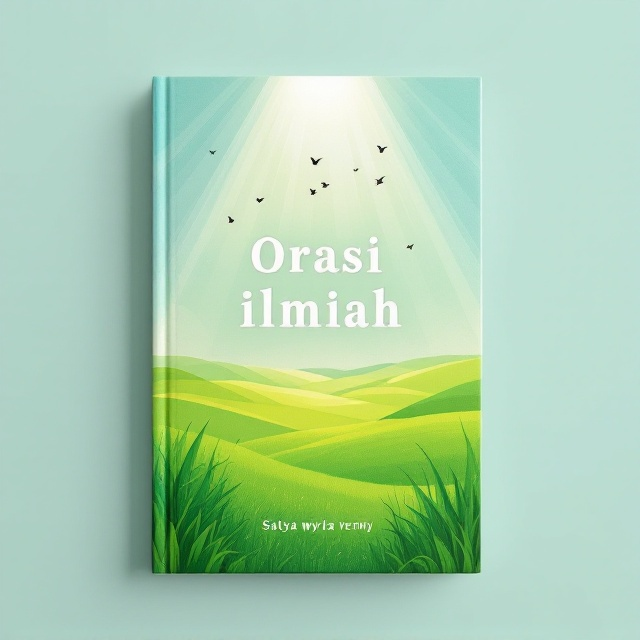 The cover features a simple yet vibrant design. A lush, gradient green field fades into a lighter shade at the top, symbolizing growth and positivity. In the center, a minimalist hand-drawn illustration of a handwritten notebook or a journal is seen, surrounded by rays of light that give off an uplifting, cheerful vibe. Above that, a small flock of birds flying upwards represents freedom and personal achievement. The background is minimal without clutter, allowing the elements to stand out cleanly.