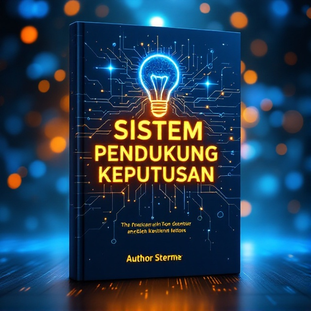 A vibrant, futuristic background featuring interconnected nodes and neon-colored circuits, symbolizing advanced technology and decision-support systems. The nodes gradually form the shape of a light bulb in the center, representing innovation and knowledge. Soft gradients of blue and yellow illuminate the background, creating a lively and happy ambiance.