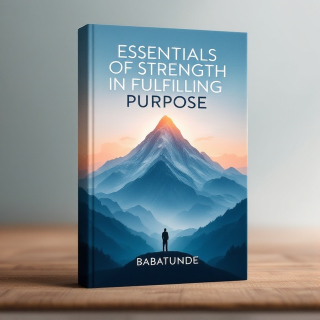 A serene and expansive landscape with a majestic mountain rising into the sky, symbolizing strength and possibility. The mountain's peak is bathed in warm sunlight, hinting at hope and a bright future. A lone silhouette stands at the base of the mountain, representing sincerity and the personal journey of fulfilling one's purpose.
