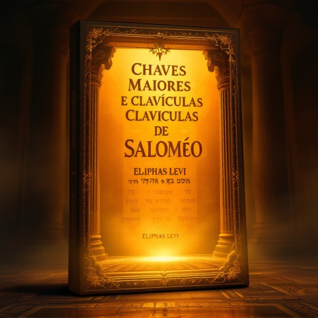 The cover features an imposing visual of the front of the Temple of Salomão, framed by two grand, intricately detailed pillars. The temple is partially shrouded in a golden-orange mist, creating an aura of mystery and divinity. Ornamental Hebrew script patterns are subtly embedded into the background to add an authentic Jewish spiritual tone. A faint, glowing light emanates from the temple entrance, inviting viewers in with curiosity. The overall aesthetic is mystical and regal, set against a warm gradient of orange hues transitioning into darker sepia tones at the edges.