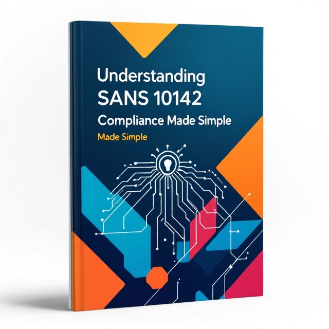 A dynamic interplay of geometric shapes in various shades of blue and orange forms the background, symbolizing the structured and methodical approach of the guide. In the center, an icon resembling an electric circuit board in white overlays the color scheme, emphasizing the technical aspect of the content. The title is prominently placed in the upper third of the cover to ensure visibility.