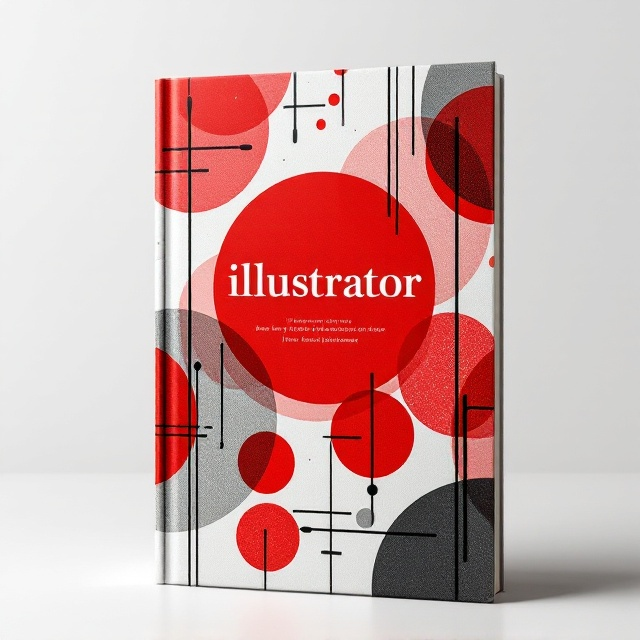 A dynamic interplay of bold red geometric shapes arranged in a layered pattern with varying opacity. Thin black organic lines crisscross in an asymmetrical flow, framing abstract textures and subtle gradients. A central motif of a vibrant red circle anchors the design in the upper-middle section, surrounded by faint, shadowed shapes to create depth.