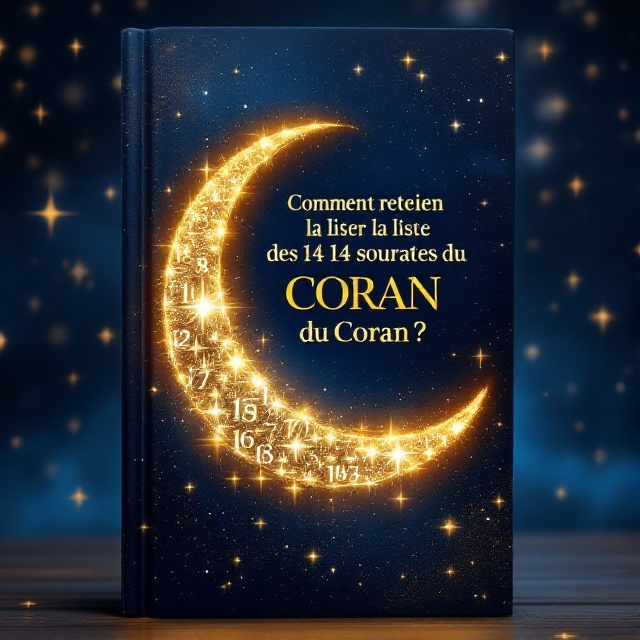 A rich, deep blue background representing the night sky, dotted with golden stars forming abstract numerical shapes. In the center, a luminous crescent moon is intertwined with shimmering numerals, symbolizing a harmonious connection between numbers and spiritual wisdom. The title appears to gently emanate from the moon, like a sacred glow.