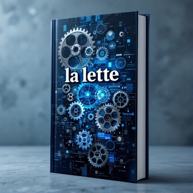 The cover features a collage of gears, film reels, and data streams seamlessly blended together. It uses a deep blue and metallic silver color palette, creating a futuristic feel that suggests both the intricacies of mining technology and the allure of cinema. The background subtly mimics a digital screen, drawing the viewer's attention towards the central theme.