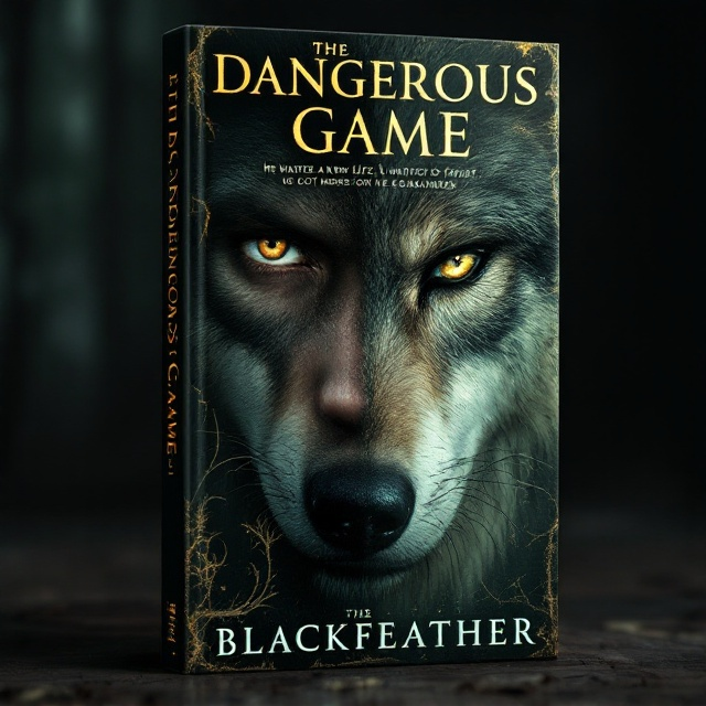 The cover features an enigmatic half-face portrait of Nicholas, artfully transitioning into a wolf on the other side. His human eye reflects a glint of anxiety, while the wolf's eye is bold and fierce. The background melds between a dark, shadowy forest setting and the ethereal figure of Uncle Flint looming in the shadows, suggesting an elusive threat. The palette employs muted greens and deep blacks to emphasize this dichotomy of nature and the internal struggle.