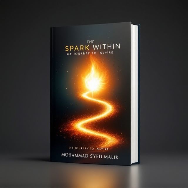 A prominent central glowing ember or spark shines on the cover, symbolizing inner strength. It is surrounded by a transition from deep, dark tones at the base, which smoothly rise into vibrant hues of gold, orange, and soft blues towards the top. A subtle winding path, illuminated by the spark, weaves upward, leading the viewer's eye from the challenges at the bottom to the hope and growth at the top.