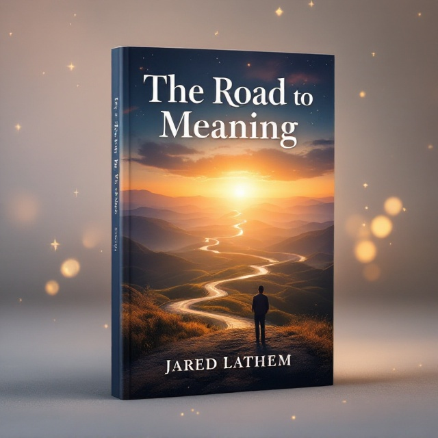 The cover features a serene landscape at sunrise, with a view from a hilltop depicting multiple winding roads diverging into the horizon. Soft, warm colors of dawn paint the sky with hints of gold, pink, and orange. In the foreground, a lone figure stands in contemplation, gazing at the myriad of paths ahead. Surrounding the scene is a delicate overlay of faintly glowing spiritual symbols, adding a mystical touch.